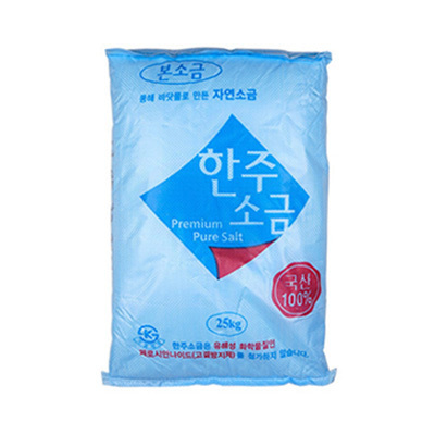 국산 정제염(한주) 포대